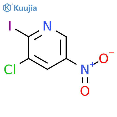 3-Chloro-2-iodo-5-nitropyridine structure