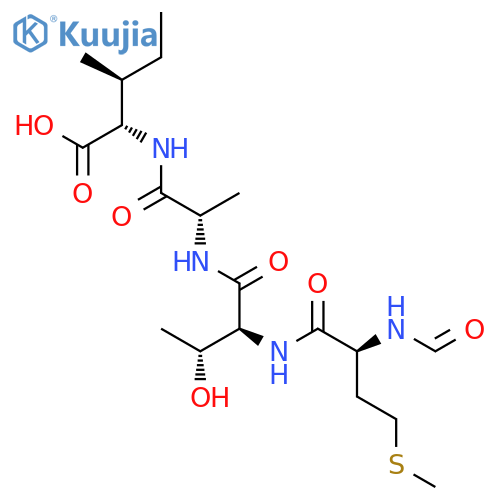 L-Isoleucine, N-formyl-L-methionyl-L-threonyl-L-alanyl- structure