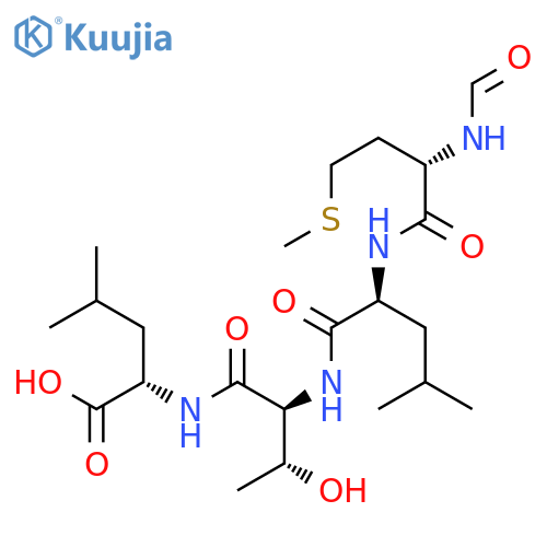L-Leucine, N-formyl-L-methionyl-L-leucyl-L-threonyl- structure