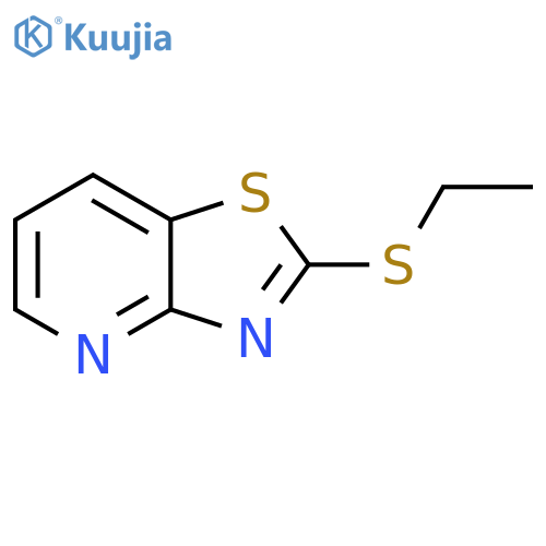 Thiazolo[4,5-b]pyridine, 2-(ethylthio)- (9CI) structure