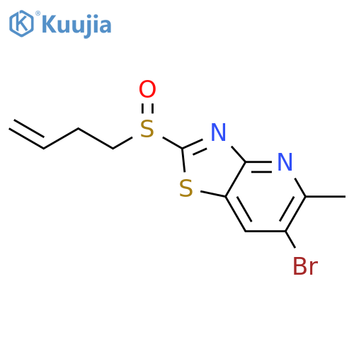 Thiazolo[4,5-b]pyridine, 6-bromo-2-(3-butenylsulfinyl)-5-methyl- structure