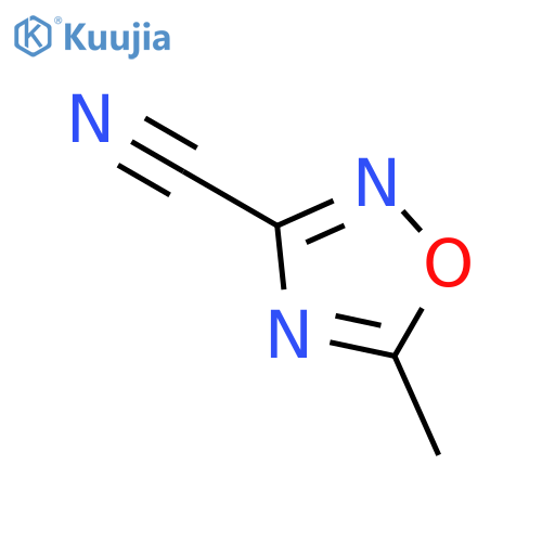 1,2,4-OXADIAZOLE-3-CARBONITRILE, 5-METHYL- structure