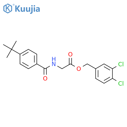 3,4-dichlorobenzyl N-(4-tert-butylbenzoyl)glycinate structure