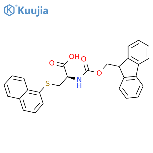 N-[(9H-Fluoren-9-ylmethoxy)carbonyl]-S-1-naphthalenyl-L-cysteine structure