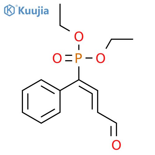 Phosphonic acid, (4-oxo-1-phenyl-1,2-butadienyl)-, diethyl ester structure