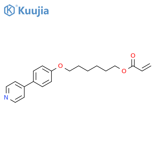 2-PROPENOIC ACID, 6-[4-(4-PYRIDINYL)PHENOXY]HEXYL ESTER structure
