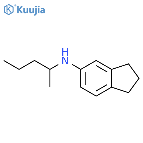 1H-Inden-5-amine, 2,3-dihydro-N-(1-methylbutyl)- structure