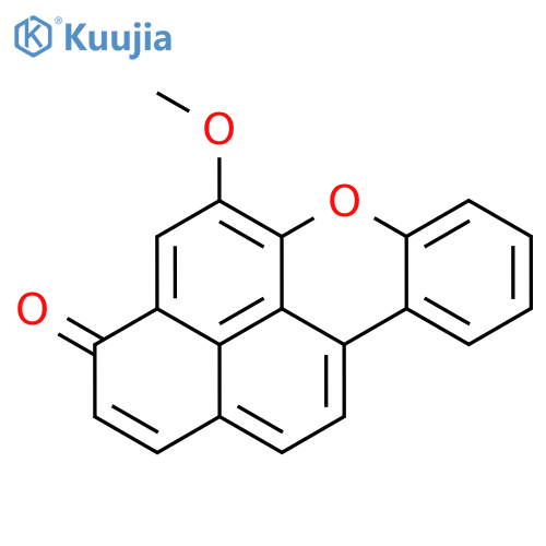 3H-Naphtho[2,1,8-mna]xanthen-3-one, 5-methoxy- structure