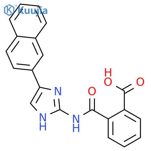 Benzoic acid, 2-[[[5-(2-naphthalenyl)-1H-imidazol-2-yl]amino]carbonyl]- structure