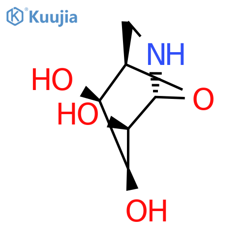 8-OXA-6-AZABICYCLO[3.2.1]OCTANE-2,3,4-TRIOL, (1R,2R,3S,4R,5R)- structure