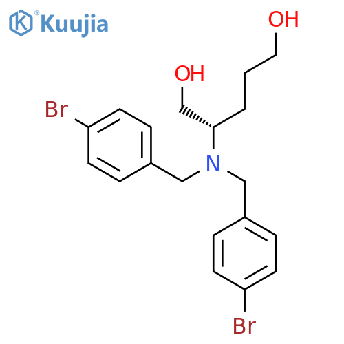 1,5-PENTANEDIOL, 2-[BIS[(4-BROMOPHENYL)METHYL]AMINO]-, (2S)- structure