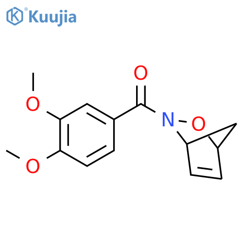 2-OXA-3-AZABICYCLO[2.2.1]HEPT-5-ENE, 3-(3,4-DIMETHOXYBENZOYL)- structure