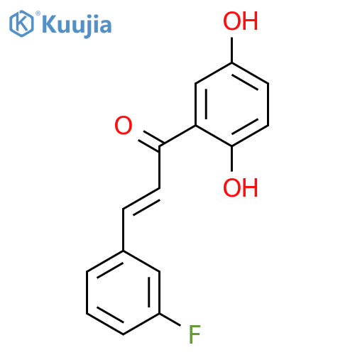2-Propen-1-one, 1-(2,5-dihydroxyphenyl)-3-(3-fluorophenyl)- structure