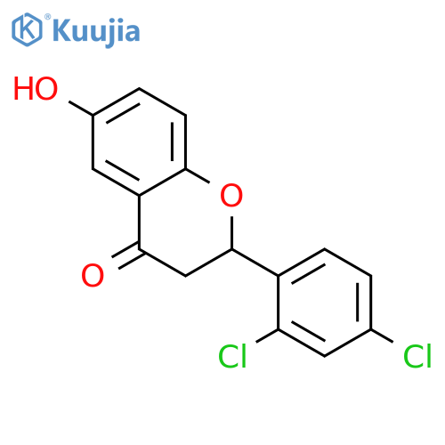 4H-1-BENZOPYRAN-4-ONE, 2-(2,4-DICHLOROPHENYL)-2,3-DIHYDRO-6-HYDROXY- structure