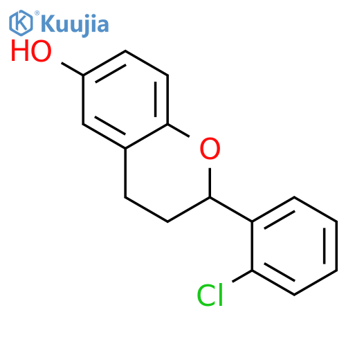 2H-1-BENZOPYRAN-6-OL, 2-(2-CHLOROPHENYL)-3,4-DIHYDRO- structure