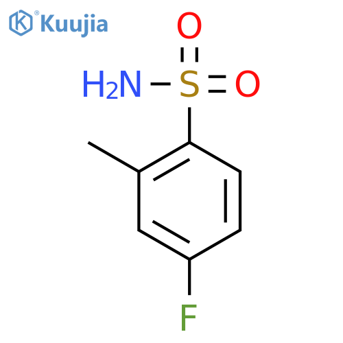 4-fluoro-2-methylbenzene-1-sulfonamide structure