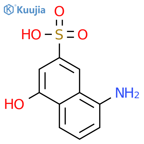 8-Amino-4-hydroxynaphthalene-2-sulfonic acid structure