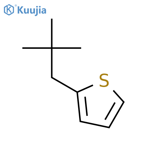 2-(2,2-dimethylpropyl)thiophene structure