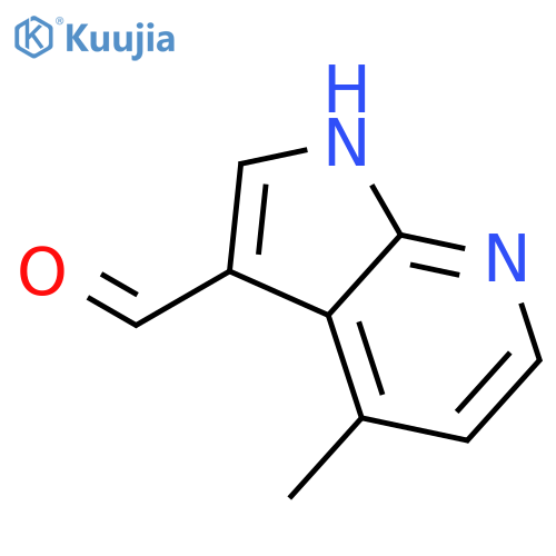 4-methyl-1H-pyrrolo[2,3-b]pyridine-3-carbaldehyde structure
