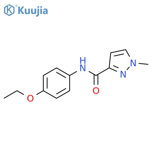 1H-Pyrazole-3-carboxamide,N-(4-ethoxyphenyl)-1-methyl-(9CI) structure