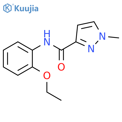 1H-Pyrazole-3-carboxamide,N-(2-ethoxyphenyl)-1-methyl-(9CI) structure