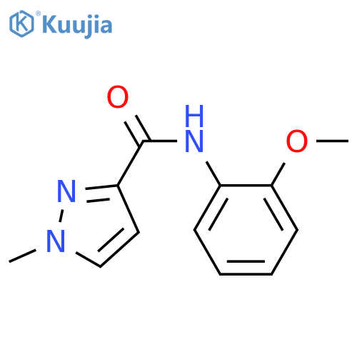 N-(2-methoxyphenyl)-1-methyl-1H-pyrazole-3-carboxamide structure