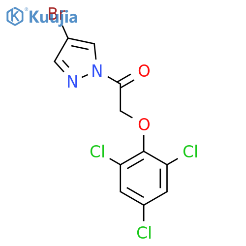 1-(4-Bromo-pyrazol-1-yl)-2-(2,4,6-trichloro-phenoxy)-ethanone structure