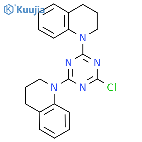 1,1'-(6-Chloro-1,3,5-triazine-2,4-diyl)-bis-1,2,3,4-tetrahydroquinoline structure