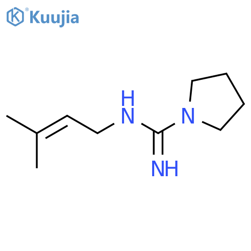 1-PYRROLIDINECARBOXIMIDAMIDE, N-(3-METHYL-2-BUTENYL)- structure