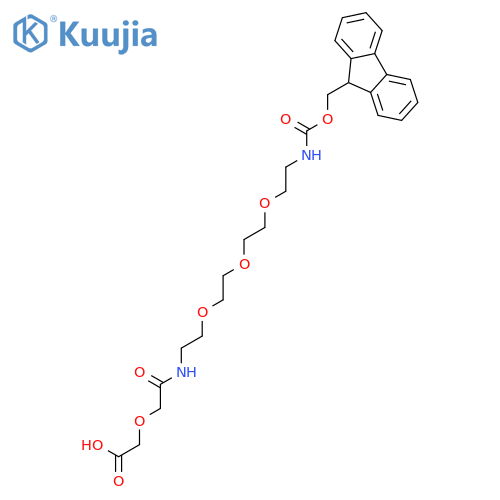 17-(Fmoc-amino)-5-oxo-6-aza-3,9,12,15-tetraoxaheptadecanoic Acid structure
