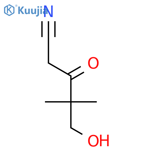 5-Hydroxy-4,4-dimethyl-3-oxopentanenitrile structure