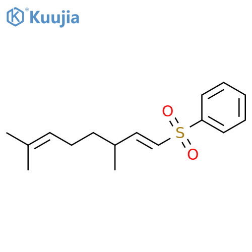 Benzene, [[(1E)-3,7-dimethyl-1,6-octadienyl]sulfonyl]- structure