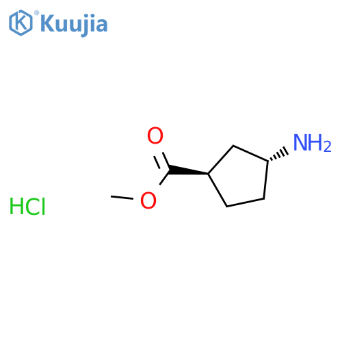 methyl (1R,3R)-3-aminocyclopentane-1-carboxylate hydrochloride structure