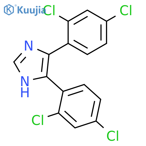 1H-Imidazole, 4,5-bis(2,4-dichlorophenyl)- structure