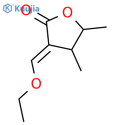 2(3H)-Furanone, 3-(ethoxymethylene)dihydro-4,5-dimethyl- structure