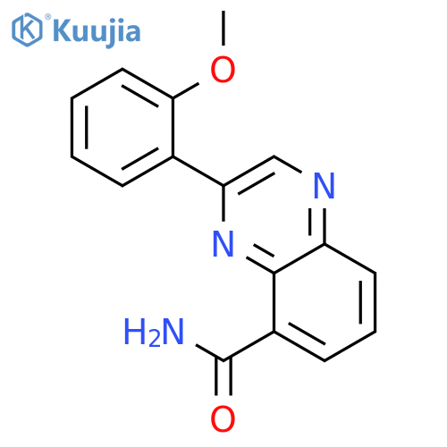 5-Quinoxalinecarboxamide, 3-(2-methoxyphenyl)- structure