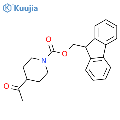 1-Piperidinecarboxylic acid, 4-acetyl-, 9H-fluoren-9-ylmethyl ester structure
