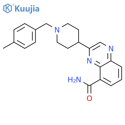 5-QUINOXALINECARBOXAMIDE, 3-[1-[(4-METHYLPHENYL)METHYL]-4-PIPERIDINYL]- structure