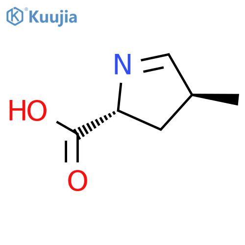 2H-Pyrrole-2-carboxylic acid, 3,4-dihydro-4-methyl-, (2R,4S)- structure