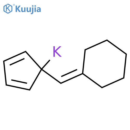 POTASSIUM, [1-(CYCLOHEXYLIDENEMETHYL)-2,4-CYCLOPENTADIEN-1-YL]- structure