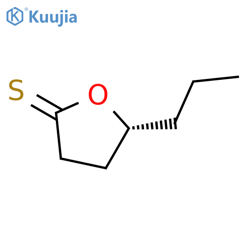 2(3H)-Furanthione, dihydro-5-propyl-, (5R)- structure