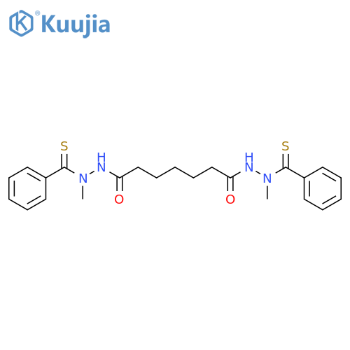Heptanedioic acid, bis[2-methyl-2-(phenylthioxomethyl)hydrazide] structure
