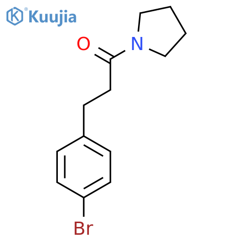 3-(4-Bromophenyl)-1-(pyrrolidin-1-yl)propan-1-one structure