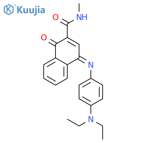 4-((4-(Diethylamino)phenyl)imino)-N-methyl-1-oxo-1,4-dihydronaphthalene-2-carboxamide structure