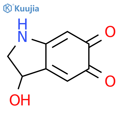 1H-Indole-5,6-dione,2,3-dihydro-3-hydroxy- structure