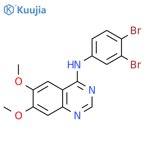 4-Quinazolinamine, N-(3,4-dibromophenyl)-6,7-dimethoxy- structure