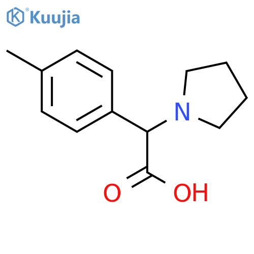 Pyrrolidin-1-yl-p-tolyl-acetic acid structure