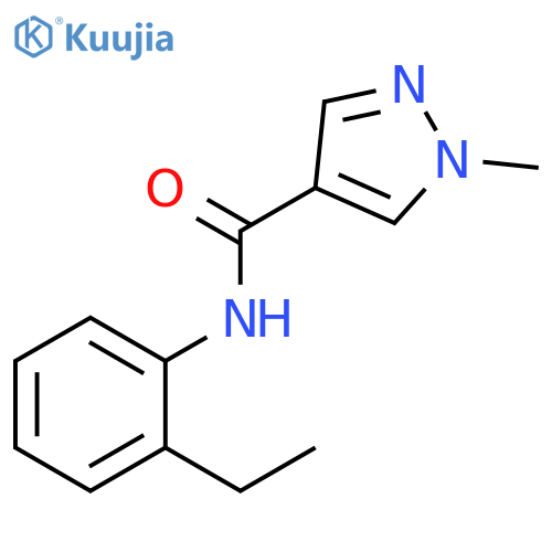 1H-Pyrazole-4-carboxamide,N-(2-ethylphenyl)-1-methyl-(9CI) structure