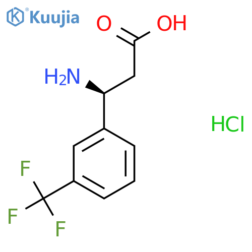 (3S)-3-Amino-3-3-(trifluoromethyl)phenylpropanoic acid Hydrochloride structure