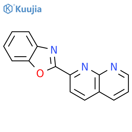 1,8-NAPHTHYRIDINE, 2-(2-BENZOXAZOLYL)- structure